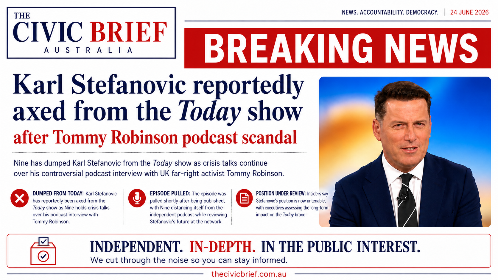 Karl Stefanovic’s Far-Right Turn Was Not Journalism — It Was Reckless Amplification