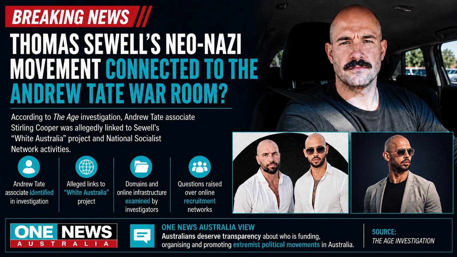 Thomas Sewell’s Neo-Nazi Movement and the Alleged Links to Andrew Tate’s War Room Network